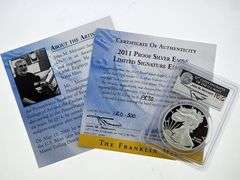 2011-W Proof Eagle, John Mercanti Signed, PCGS PR70 DCAM