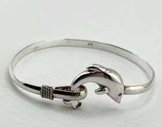 925 Sterling Silver Dolphin Bracelet