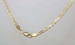 14kt Yellow gold Mariner link chain necklace