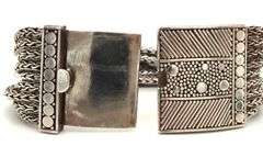 925 Sterling silver multi row wheat bracelet