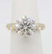 GIA Certified 4.02CTW Earth Mined Diamond Ring