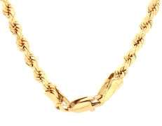 Useful 24" 14K YG Rope Necklace