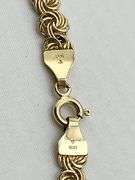 14KT Yellow Gold Byzantine Link Bracelet