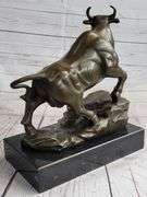 Bull Money wealth Bronze Figure