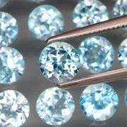 Matched! 20 piece 12.09ct full fire sky blue Topaz set!