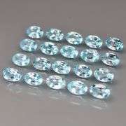 Matched! 20 piece 11.04ct sky blue Topaz set full of glittering flashing!