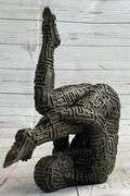 Yoga Exercise Bronze Sculpture