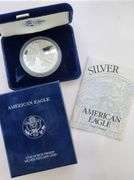 2001-W Proof American Silver Eagle, OGP
