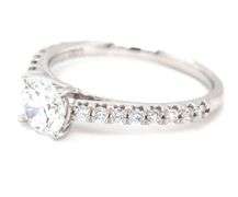14kt White gold 0.80ct Lab grown diamond engagement ring