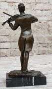 Johann Strauss playing the Violin Bronze Sculpture