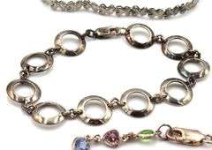 Vintage 925 sterling silver group lot of bracelets