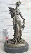 Classical Victorian Woman Bronze Sculpture