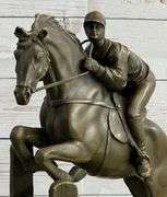 Jockey Bronze Sculpture