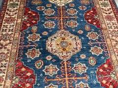 Stunning Fine Super Kazak Rug 4x6