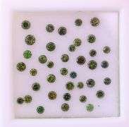 High fire! .67ct set of round brilliant cut Diamonds