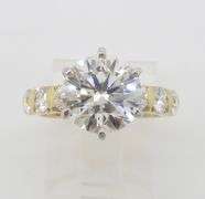 GIA Certified 4.02CTW Earth Mined Diamond Ring
