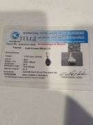 Certified Yellow Gold Blue Lab Diamond Pendant