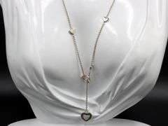 Tiffany & Co heart lariat necklace in 925 sterling silver