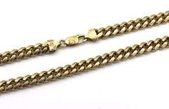 Italian Vintage 925 sterling silver flat Cuban chain necklace