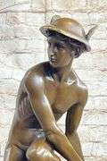 Mercury Classic Roman Myth Bronze Sculpture