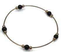 Group lot of 5 Vintage 925 sterling silver gemstone bracelets
