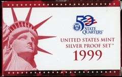 1999-S Silver US Proof Set with Box/CoA