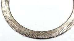 Italian Vintage 925 sterling silver omega chain necklace