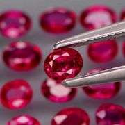 Real! Top crystal! 2.81ct 20 piece Ruby set! UNTREATED!!!