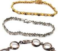 Vintage 925 sterling silver group lot of bracelets
