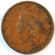 Original Chestnut Brown Uncirculated 1820 Coronet Large Cent