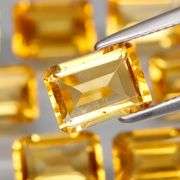 Just look at that color! 10.16ct matched Citrine set!