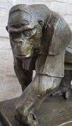 Mighty Brazilian Gorilla in Jungle Bronze Sculpture