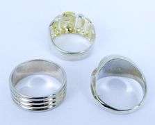 3 Fine Quality Sterling Silver Rings, Size 8