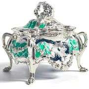 Metal Jewelry Trinket Box Keepsake