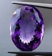 Magnificent 26.56ct VS clarity deep violet Amethyst