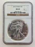 2012 American Silver Eagle, NGC MS69