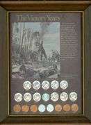 “Victory Years” Framed Display of 1940s Coinage