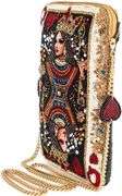 Queen of Hearts Beaded Mini Crossbody Bag