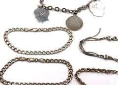 Group lot of 6 Vintage 925 sterling silver bracelets