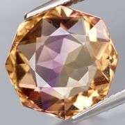 Boutique cut! 9.48ct rose octagon cut Ametrine!