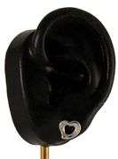 Tiffany & Co. Elsa Peretti 0.20ctw Diamond Open Heart Stud Earrings in Platinum