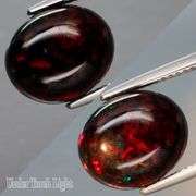 Smoldering color! 4.69ct Black Opal from Ethiopia!