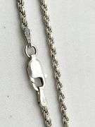 925 Sterling Silver Custom Monogram Pendant With Long Italoian Rope Chain