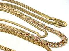 Assorted gold plated steel mixed jewelry