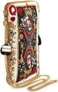 Queen of Hearts Beaded Mini Crossbody Bag