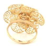 14kt Yellow gold Amoro Filigree ball center floral ring