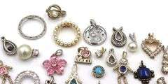 Group lot of Vintage 925 sterling silver charms and pendants