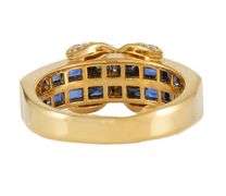 Tiffany & Co. Signature X 1.60ctw Sapphire and 0.60ctw Diamond Ring in 18K