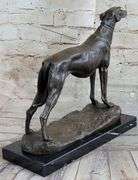 Greyhound Family Dog Bronze Sculpture