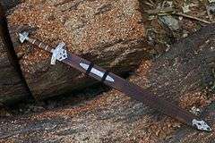 Handmade Damascus Steel Viking Sword AuthenticBlade